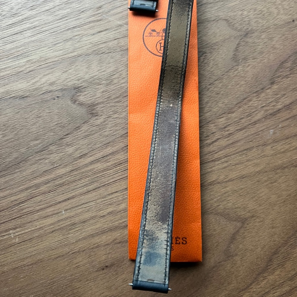 Hermes Cape Code Watch Double Wrap Black Strap Wi… - image 8